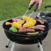 Expert Grill Stainless Steel Locking Barbecue Tongs with Black Detachable Handle