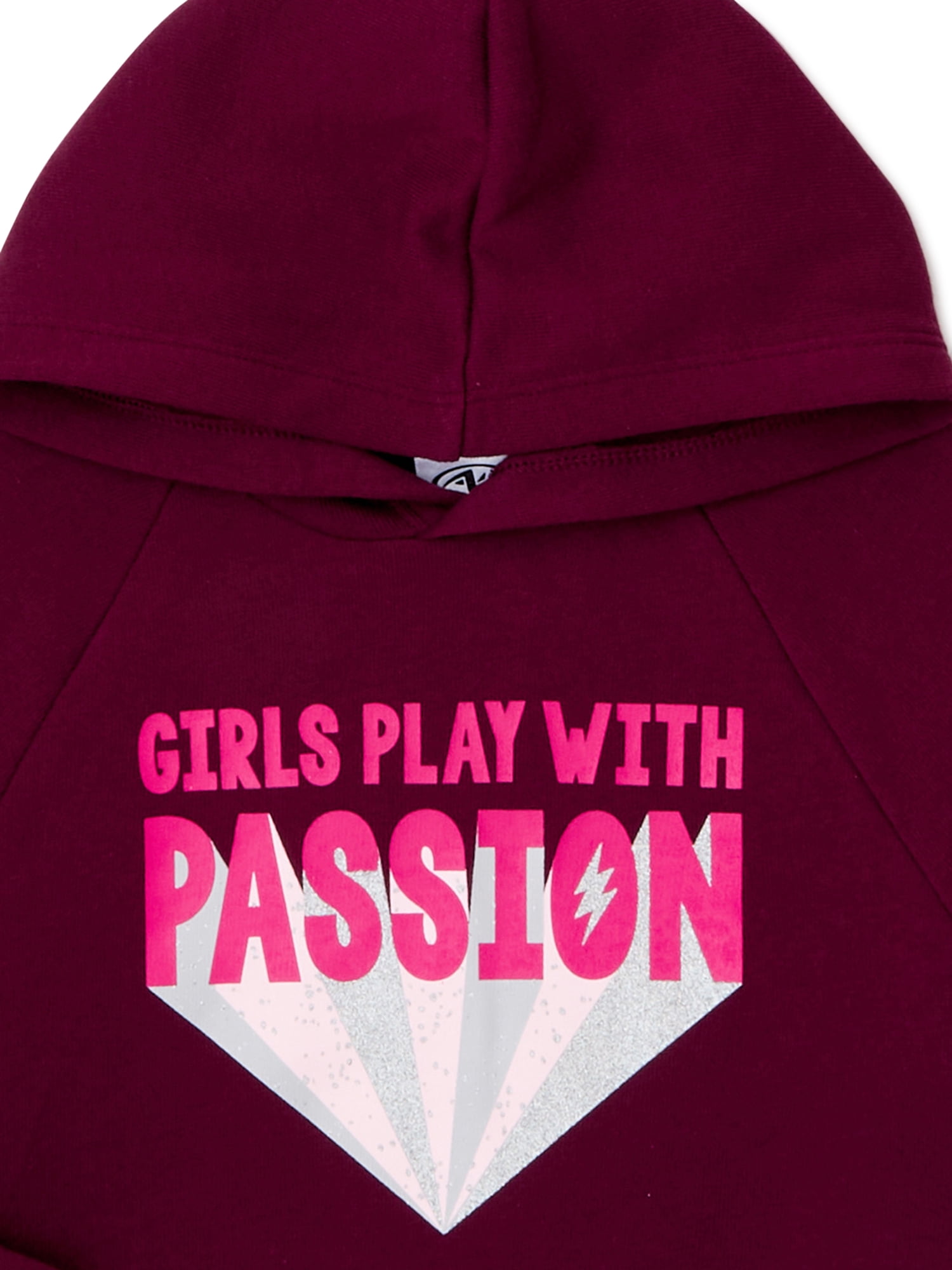 Athletic Works Girls 4-18 Graphic Passion Hoodie