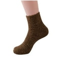 thumbnail image 2 of LYXSSBYX Fuzzy Socks for Women Hot Sale Clearance Women's Autumn And Winter Candy Color Women's Stockings Medium Tube Stockings Coral Velvet Stockings Floor Stockings Solid Color Warm Socks, 2 of 2