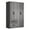 Gray, variant on Pemberly Row 4 Doors & 2 Drawers Modern Engineered Wood Armoire in Gray
