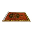 thumbnail image 2 of Ahgly Company Machine Washable Indoor Rectangle Persian Yellow Traditional Area Rugs, 5' x 7', 2 of 4