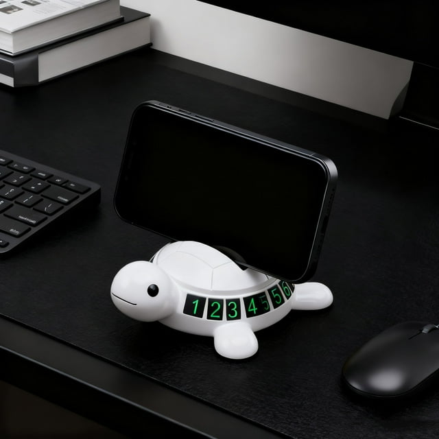 Phone Holder Turtle Shape Non Slip Stand Sturdy Silicone Material Travel And Driving Silicone Scratch Material For Vehicle