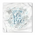 thumbnail image 1 of Nautical Bandana, Marine Words with Fish, Unisex Head and Neck Tie, by Ambesonne, 1 of 2