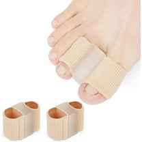 Manss Bunion Corrector, Gel Toe Separators for Overlapping Toes Women & Men, Toe Straightener with 2 Loops for Feet, Small, 2 Pcs