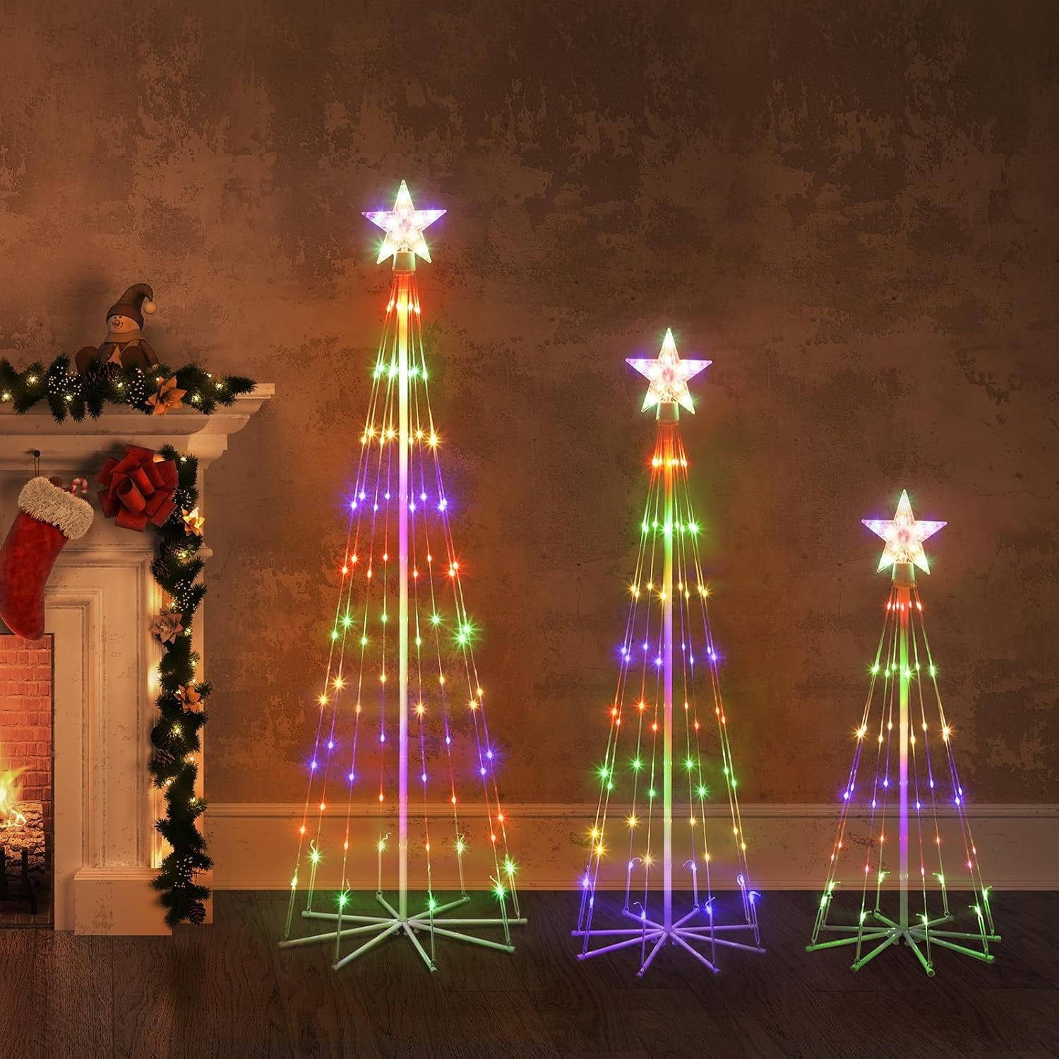 Oumilen- Solar Candy String Lights - Outdoor Decoration- Holiday Christmas & Parties - Waterproof - 10-in-1