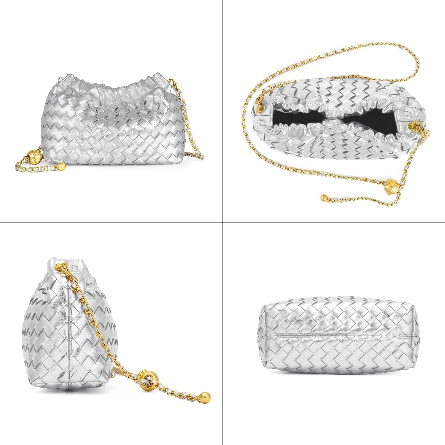 Small Crossbody Bag For Women Trendy.Dumpling Bag Clutch Purse For Women Evening Bag Cloud Purse Vegan Leather Hobo Bag