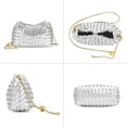 thumbnail image 4 of LHSHID Small Crossbody Bag For Women Trendy.Dumpling Bag Clutch Purse For Women Evening Bag Cloud Purse Vegan Leather Hobo Bag, 4 of 7