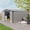 Light Grey, variant on 10 x 14 FT Outdoor Storage Shed, Large Metal Storage Sheds with 3 Lockable Door and 4 Air Vent, Surface Protective Film, Garden Tool Shed for Bicycles, Tools, Lawnmowers, Backyards, Patios, Lawns