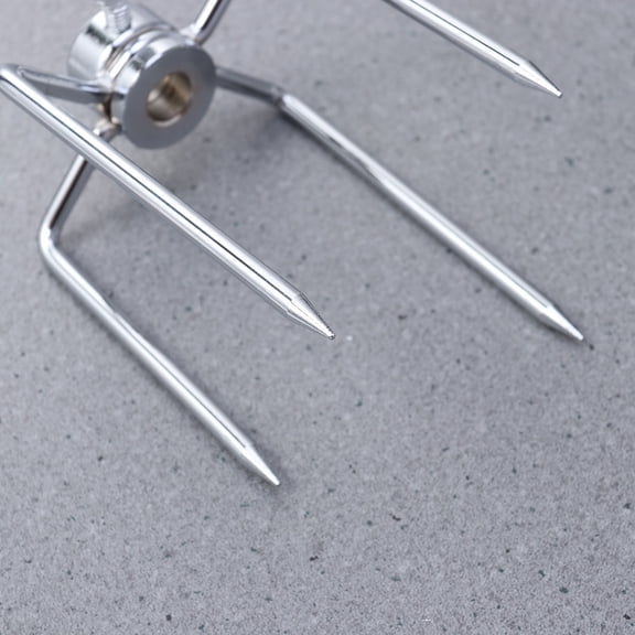 ibasenice Rotisserie Stainless Steel Meat Forks for Grill Use with Rust Proof and Easy Cleaning Features