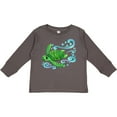 thumbnail image 3 of Inktastic Sea Turtle Swimming Boys or Girls Long Sleeve Toddler T-Shirt, 3 of 5