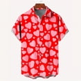 thumbnail image 4 of Camisa de verano para hombre, camisa de manga corta con estampado de amor para hombre, 2024, nueva camisa hawaiana informal de manga corta para hombre, ropa informal de playa, 4 of 5