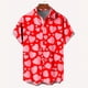 thumbnail image 3 of Camisa de verano para hombre, camisa de manga corta con estampado de amor para hombre, 2024, nueva camisa hawaiana informal de manga corta para hombre, ropa informal de playa, 3 of 4