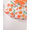thumbnail image 7 of 6 Months Baby Girls Clothes 12 Months Girls 2PCS Summer Outfits Set Flower Print Infant Girls Sleeveless Top Shorts Set Orange, 7 of 7