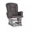 thumbnail image 2 of Graco Sterling Semi-Upholstered Glider and Nursing Ottoman Pebble Gray with Gray Cushions, 2 of 6