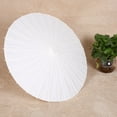thumbnail image 6 of Paper Umbrella - White Paper Decorative Umbrella Parasol Wedding Bridal Party Decor Photo Prop DIY Hand Painting, 6 of 8