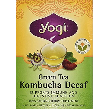 Yogi Tea - Tea - Organic - Green - Kombucha - Decaf - 16 Bags, Yogi Tea - Tea - Organic - Green - Kombucha - Decaf - 16 Bags By Yogi Teas Ship from