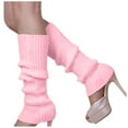 thumbnail image 2 of snilers Womens Knitted Boot Socks Warm Winter Party Knee High Leg Warmers Party Dance Accessories Multicolour, 2 of 4