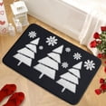 thumbnail image 2 of Dpityserensio Christmas Rug Christmas Snowflake Rugs Christmas Tree Carpet Machine Washable Non Slip Absorbent Easy Care Holiday Decor for LivingRoom Bath Door Festive Carpet Christmas, 2 of 7
