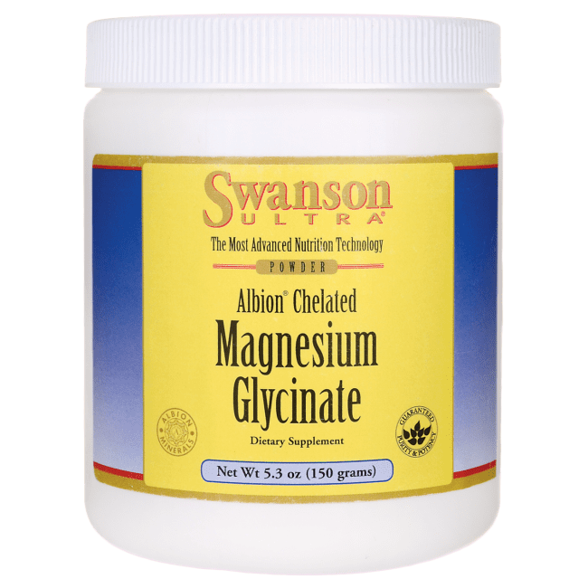 Swanson Albion Chelated Magnesium Glycinate 400 mg 5.3 oz Powder