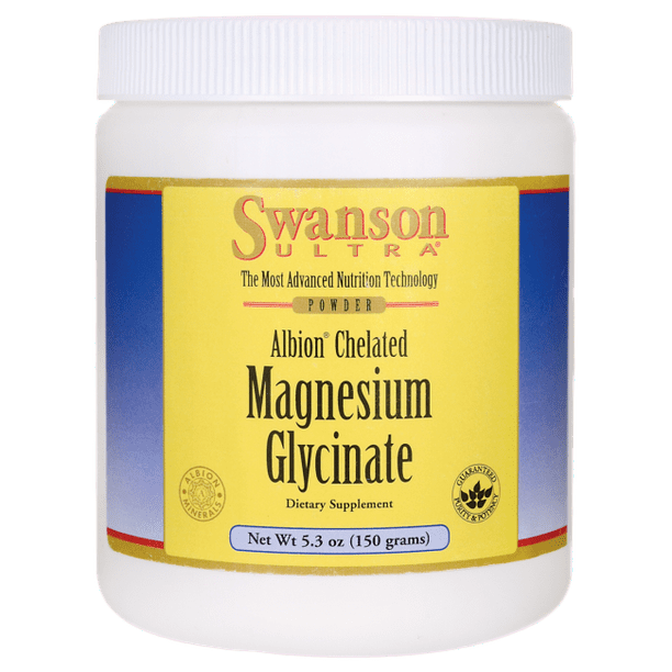 Swanson Albion Chelated Magnesium Glycinate 400 mg 5.3 oz Powder