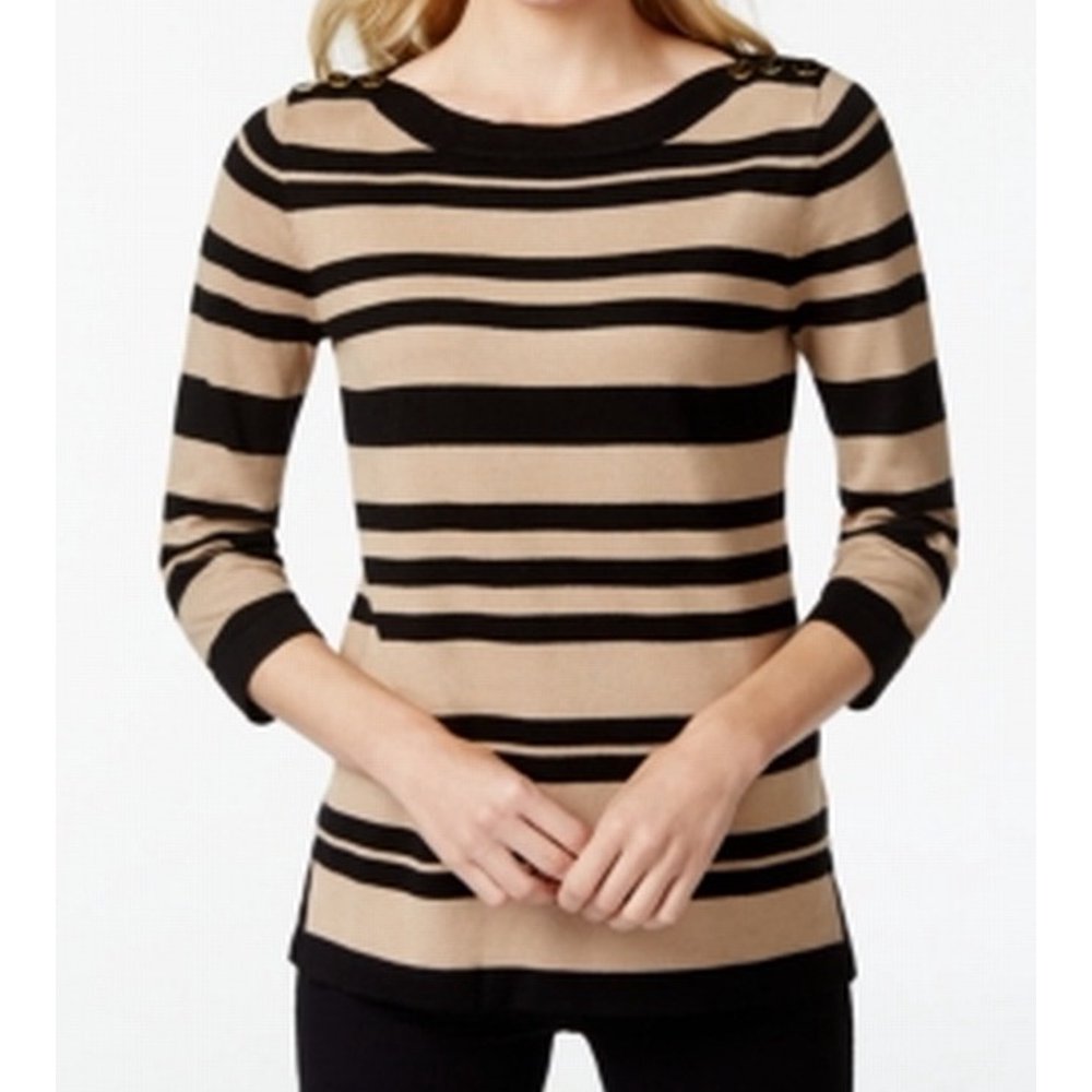 Cable & Gauge Cable & Gauge NEW Brown Womens Size Large L ButtonTrim