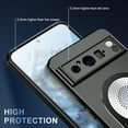 thumbnail image 5 of ELEHOLD for Google Pixel 8 Magnetic Case,Thin Fit Translucent Matte Back Slim Compatible with Mag Safe Accessory Build-in Invisible Stand Shockproof Heat Dissipation Phone Cover,Black, 5 of 10