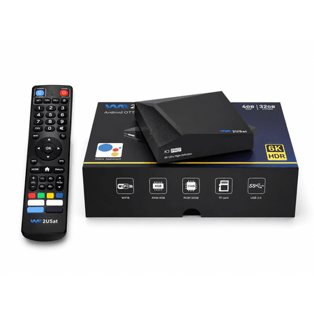 K3 Pro Media Player, Android 12, 4GB RAM+32GB ROM, WiFi 6, Bluetooth Voice Remote