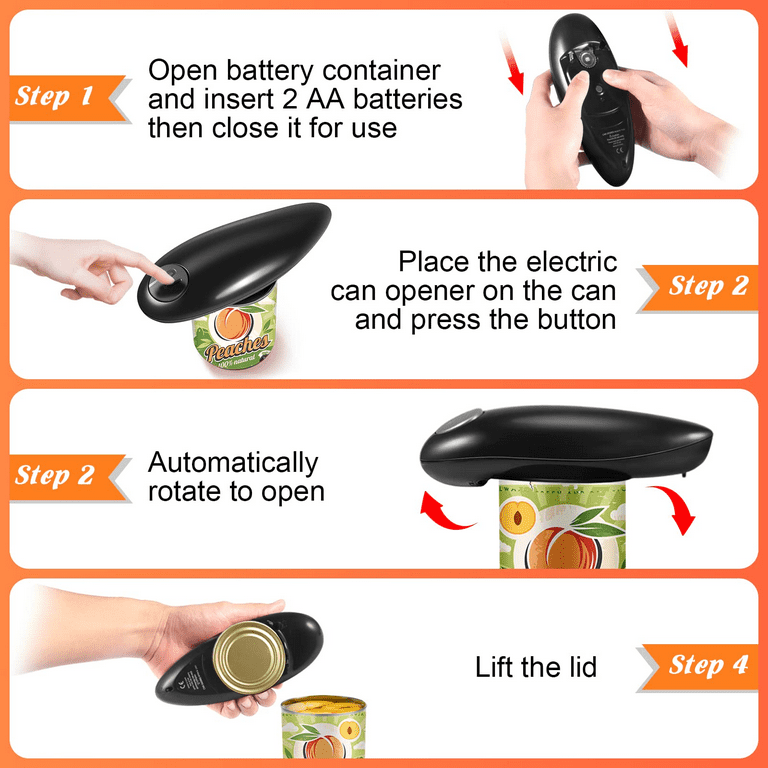  Electric Can Opener, Can Opener Smooth Edge,Stainless Steel a  Simple Push Automatic Electric Can,Best Kitchen Gadget for Arthritis : Home  & Kitchen