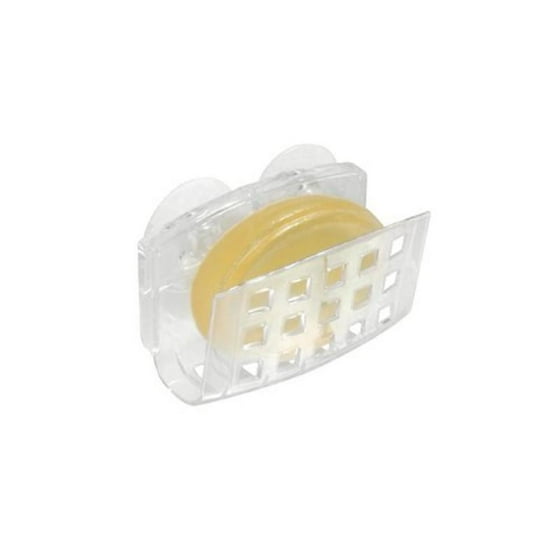 Interdesign Kitchen Sink Suction Holder For Bar Soap Sponges Scrubbers Clear
