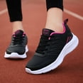 thumbnail image 2 of dmqupv Womens Sneakers Slip on Sneakers for Women with Memory Foam Shoes Outdoor Shoes Sports Fashion Runing Breathable All Black Hot Pink 8.5, 2 of 5