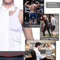 thumbnail image 6 of Vaslanda 2 Packs Men Slimming Body Shaper Vest Compression Shirt Gym Workout Tank Top Sleeveless Abdomen Shapewear, 6 of 6