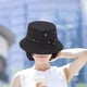 thumbnail image 5 of Sombrero de pescador plegable con protección solar y cuerda, transpirable, de moda para verano negro, 5 of 7