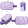 thumbnail image 2 of Neceser Vipdeal Kids para niñas, impermeable, unicornio, color morado, 2 of 6