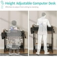 thumbnail image 5 of Small Portable Rolling Standing Desk - 32 Inch Adjustable Mobile Teacher Stand Up Desks, 5 of 6