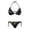 Colorful Turtle Pattern, variant on Spandex Tie Side Bikini for Women Light Plus Size Halter Bikini Set Lemons Print