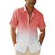 thumbnail image 1 of Men'S Casual Loose Fitting Short Sleeved Shirt Fashionable Lapel Shirt Top XL, 1 of 4