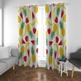 thumbnail image 3 of Coolnut Room Darkening Window Curtains Drapes Bright Summer Fruits Thermal Insulated Grommet Blackout Curtains 84x55 in 2 Panels, 3 of 6