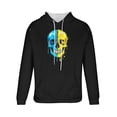 thumbnail image 4 of Yusimy Men's Hooded Sweatshirt Casual Halloween Print Pullover Long Sleeve Drawstring Streetwear Sporty Graphic, 4 of 6