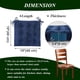 thumbnail image 2 of Cojines para Silla de Comedor Juego de 4 Suaves Cuadrado con diseño con Lazos Azul Marino, 2 of 4