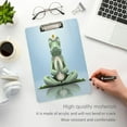 thumbnail image 4 of Coolnut Acrylic Clipboards with Low Profile Clip, A4 Standard Size 9" x 12.5" File Holder for Writing Drawing, Clip Boards for Doctors Offices, Yoga Frog Gifts, 4 of 7