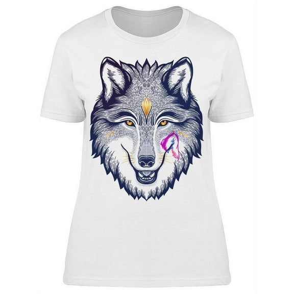 Wolf Magic Art T-Shirt Women -Image by Shutterstock, Female XX-Large