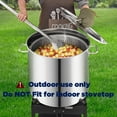thumbnail image 4 of 84-Quart Stainless Steel Seafood Boil Pot with Basket and 36 inch Large Mixing Paddle,Crawfish, Crab, Lobster, Shrimp Boil Stockpot with Strainer,Turkey Fryer Pot,24 Gallon (36'' Paddle, 84 QT), 4 of 6