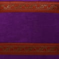thumbnail image 3 of Stylo Culture Indian Sofa Throw Pillow Cover 16x16 Jacquard Purple Zippered 40 x 40 cm Bedroom Decor Pillowcase Satin Velvet Floral Square Cushion Cover | 1 Pc, 3 of 3
