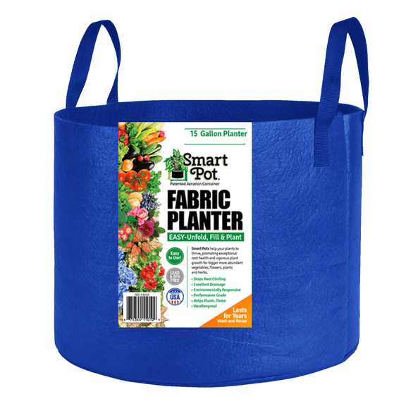 Smart Pot 15 Gallon Fabric Grow Bag with Strap Handles