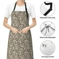 thumbnail image 6 of Naloa Flower Rose Apron Kitchen Aprons with Pockets for Women Men Chef, 6 of 8