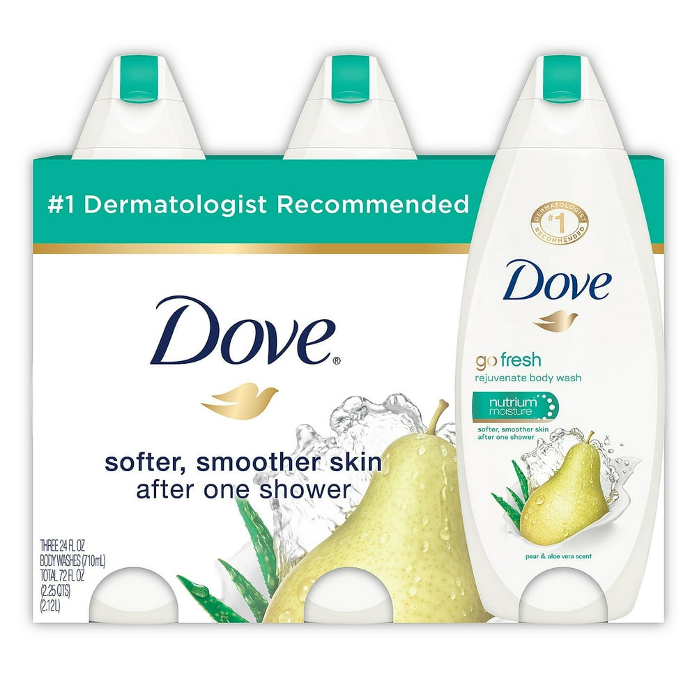 Dove Go Fresh Rejuvenate Body Wash, Pear & Aloe Vera (24 fl. oz., 3 pk