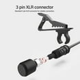 thumbnail image 4 of Microphone à Revers, 3 Broches XLR Mono 48V Alimentation Fantôme Microphone Lavalier Cardioïde pour Diffusion en Direct, 4 of 7