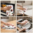 thumbnail image 5 of 4 Pcs Funny Kitchen Towels,White Christmas Santa and Gift Pattern Microfiber Dish Towels,Kitchen Tea Towels,Kitchen Towel Set (18" X 26"), 5 of 7