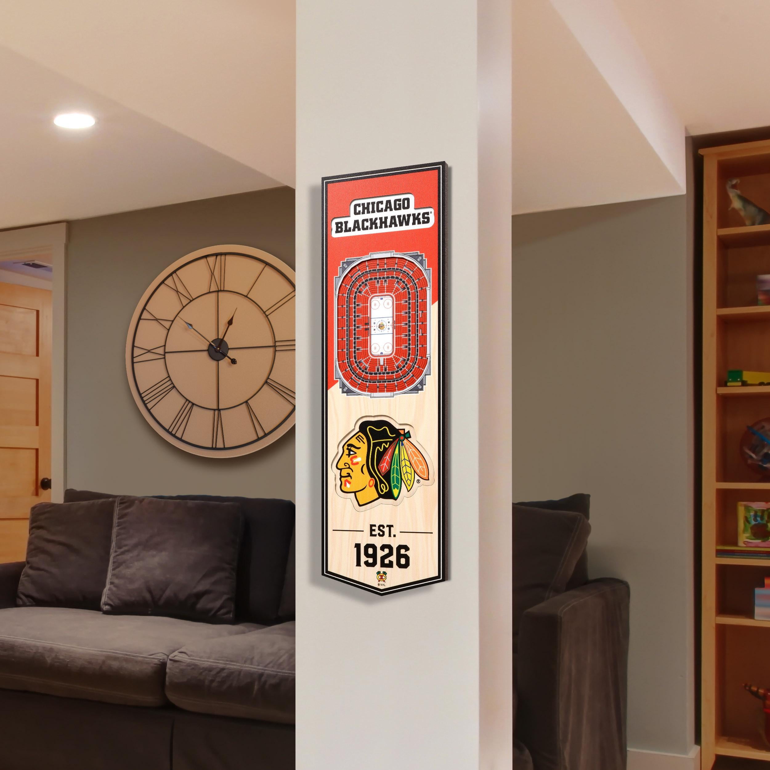 YouTheFan NHL Chicago Blackhawks 3D Stadium Banner 6x19
