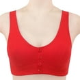 thumbnail image 3 of beishanbush Clothing 2025 Bra Under $5 Women Button Front Thin Cotton Underwear, 3 of 4
